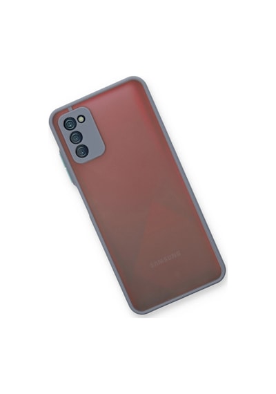 Cosmotex Newface Samsung Galaxy Uyumlu  A03s Kılıf Montreal Silikon Kapak - Gri