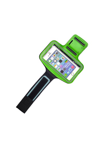 Cep Telefonu Taşıma Kılıfı 14.5cm X 7.5cm Ölçülerinde Kol Bantı Yeşil