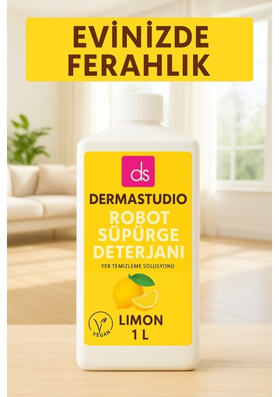 Robot Süpürge Deterjanı Limon 1 L Yer Temizleme Solüsyonu Tekli