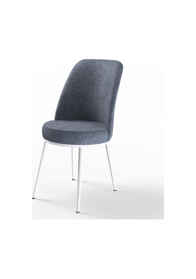 Canisa Concept Kor Serisi MDF 70x114 Açılabilir Mutfak Masası Takımı Beyaz Masa 6 Füme Sandalye