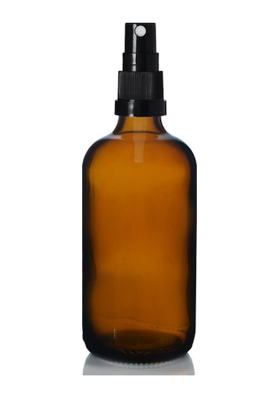 100ml Kahverengi Cam, Siyah Sprey Başlıklı Şişe, 12 Adet, Cam Şişe, Sprey Şişesi, Ecza Şişesi, Dropper Şişe, Medikal Şişe