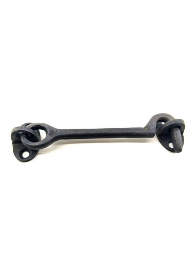 Antika Tarz Dekoratif Pirinç Çengeli - 13cm, Oksit