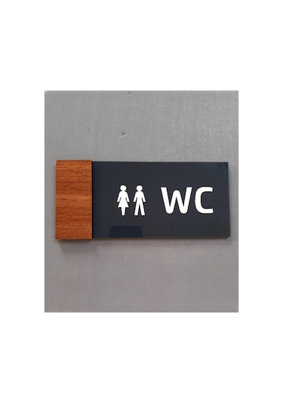 Smartad Wooden Serisi Wc Yönlendirme Tabelası Diğer