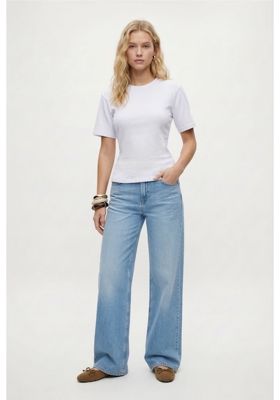 Ritnice Kadın Luma Belden Oturan Bağcıklı Ayarlanabilir Pamuk Beyaz T-shirt / Bluz Beyaz Ritnice Kadın Luma Belden Oturan Bağcıklı Ayarlanabilir Pamuk Beyaz T-shirt / Bluz Beyaz