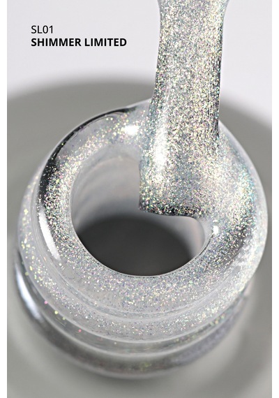 Momo Professional Shimmer Limited Holografik Kalıcı Oje Sl01 Rakı Beyazı Altın Simli 10 ML