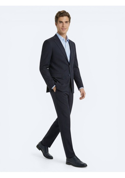 Kip Lacivert Modern Fit %100 Yün Takım Elbise
