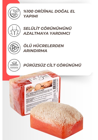 Selülit Karşıtı, Sıkılaştırıcı Etkili, Batık Gidermeye Yardımcı Peeling Etkili Vücut Bakım Sabunu