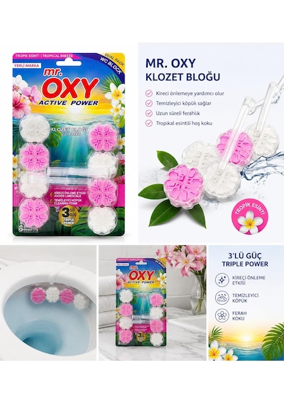 Mr.oxy Wc Blok 2'li Paket