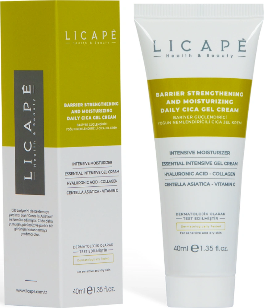 Licape Bariyer Yoğun Ne mlendirici Cica Jel Krem 40 ml