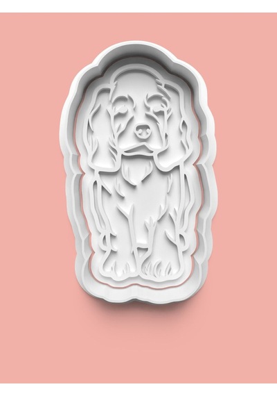 Cocker Spaniel Köpek Figürü Kurabiye Kalıbı Ve Şeker Hamuru Kalıbı