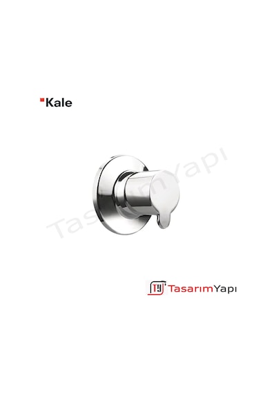 Kale D100 Ankastre Stop Valf Krom 1/2 Aç Kapa Krom