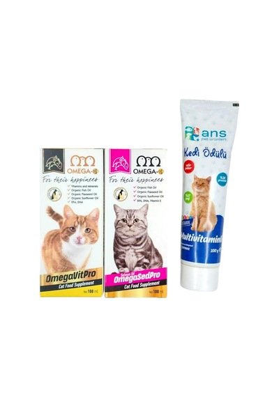 Ans Kediler İçin Vitamin Takviyesi Set