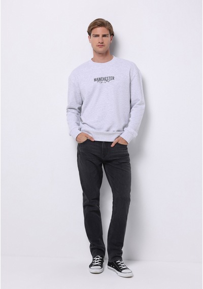Colin's Colins Comfort Fit Erkek Gri Sweatshirt Cl1075718 Q1.v2 Mga Gri Melanj
