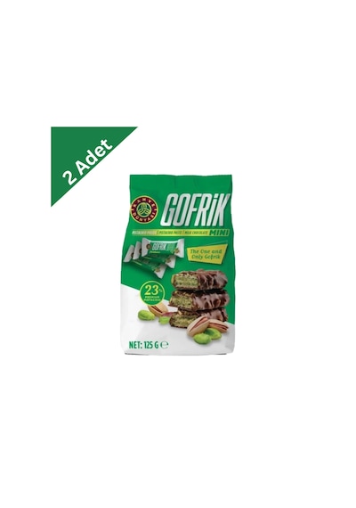 Kahve Dünyası Mini Gofrik Antep Fıstıklı Sütlü 125 G X 2 Adet - İkili Avantaj Paketi