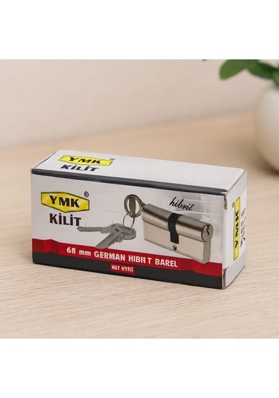 Tedar 68 Mm Hibrit Silindir Barel - Nikel Saten, 3 Anahtar Najmaddin