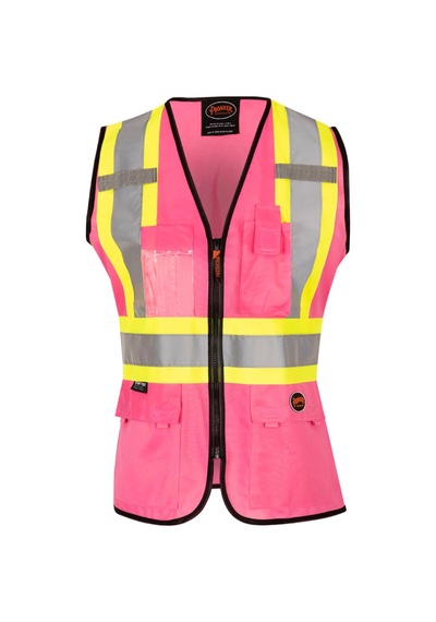 Kadınlar İçin Güvenlik Yeleği - 9 Cepli - Hi-vis Startech Yansıtıcı Bant - Sınıf 2 Ansı - Birden Fazla Renk Genel
