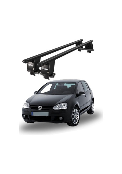 Royal Volkswagen Golf 2003-2008 Uyumlu Siyah Ara Atkı Port Bagaj Tavan Barı