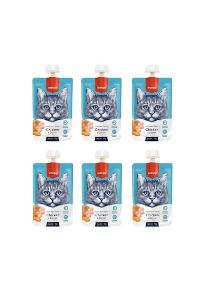 Wanpy Tavuk Havuç Kedi Et Ezmesi 90 Gr X 6