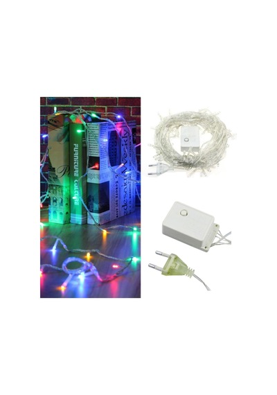 Renkli Dekor Lambası, 10 Metre, 100 Led, Canlı Ve Şık Aydınlatma Dekoru Çok Renkli