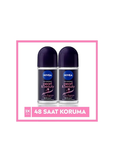 Nivea Pearl&Beauty Fine Fragrance 48H Kadın Roll-On Deodorant 2 x 50 ML