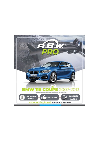 BMW 116 COUPE E82 Muz Silecek Takımı (2007-2013) RBW PRO