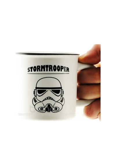 Star Wars Mandalorian Stormtrooper Kahve Kupası Fincan Mug Teflon Uygulama Gerçek Seramik 280 Ml.