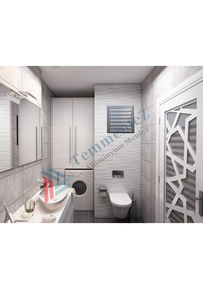 Banyo Havalandırma Parlak Alüminyum Telli Menfez, Panjur ! (226901664)