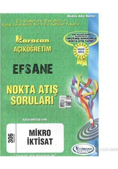 Karacan Aöf 2014 2.sınıf Mikro İktisat Nokta Atış Soruları Karacan Açıköğretim Yayınları