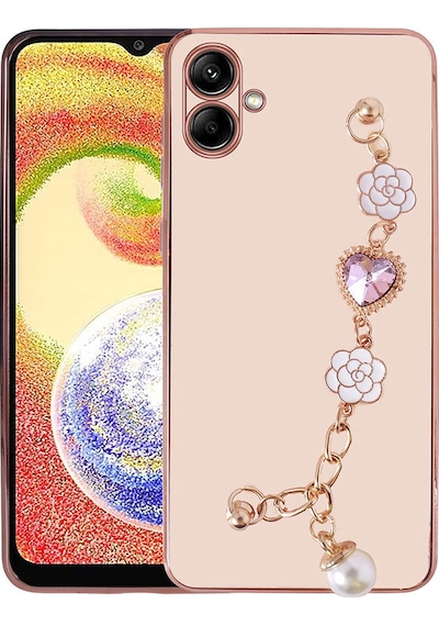 Zore Galaxy Uyumlu A04 Kılıf El Tutamaçlı Kamera Korumalı Taka Silikon Kapak - Beyaz Beyaz