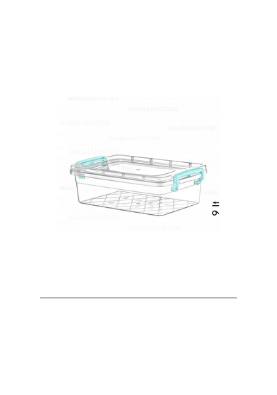 9 Lt. Midi Box Saklama Kabı No:5 Royaleks-ak247 Çok Renkli