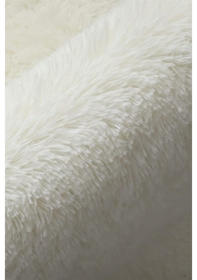 Beyaz Ayıcık Şekilli Peluş Halı-755 Renkli