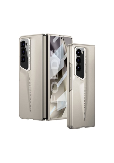 Galaxy Uyumlu Z Fold 6 Kılıf Ultra İnce Kamera Korumalı Sert Rubber Zore Procase Kapak-titanyum-gri Titanyum-gri