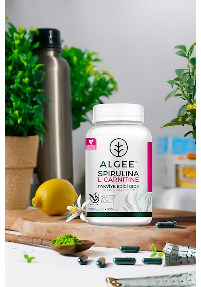 Algee Spirulina & L-carnitine Bitkisel Takviye 90 Kapsül Algee Spirulina & L-carnitine Bitkisel Takviye 90 Kapsül