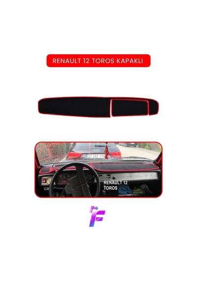 Renault Toros Uyumlu Ön Göğüs Koruma Hızlı Ve Kolay Montaj Kaymaz Tasarım Oto Aksesuar A21 Torpido Halısı