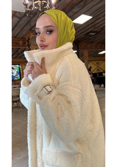 Mnt001 Peluş Fermuarlı Mont 001