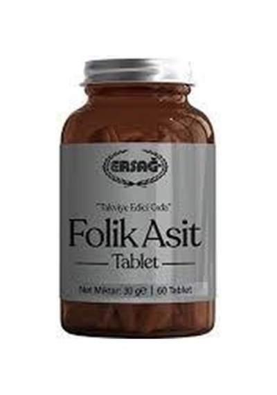 Ersağ Folik Asit 60 Kapsül