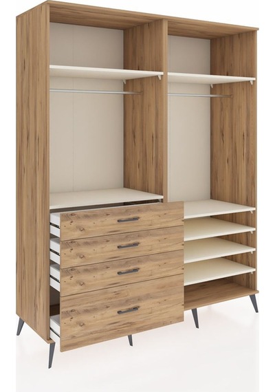 Kronos Gardrop 7 Raflı 4 Çekmeceli 2 Askılı 176x59x221 Çam-aytaşı/çam Aytaşı/çam Kronos Gardrop 7 Raflı 4 Çekmeceli 2 Askılı 176x59x221 Çam-aytaşı/çam Aytaşı/çam