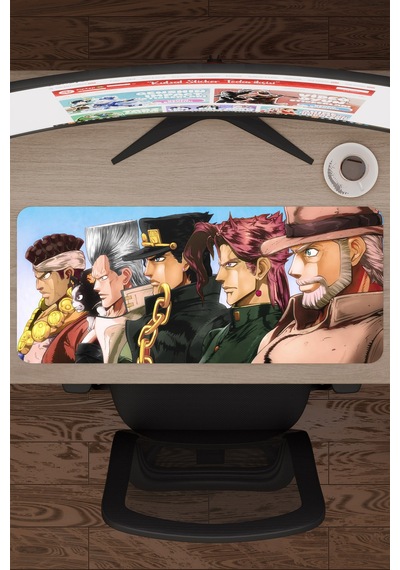 Jojo No Kimyou Na Bouken V1 - 70x30 Xl Gaming Kauçuk Kaymaz Taban Mouse Pad Fare Altlığı