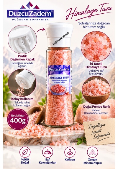Himalaya Tuzu 400 Gr Değirmen Kapaklı