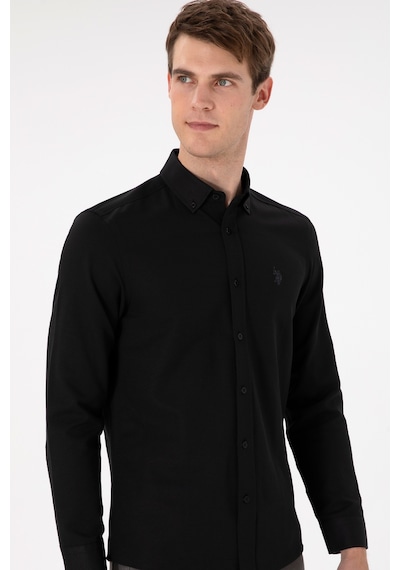 U.s. Polo Assn. Erkek Siyah Gömlek Basic 50296777-vr046 Siyah U.s. Polo Assn. Erkek Siyah Gömlek Basic 50296777-vr046 Siyah
