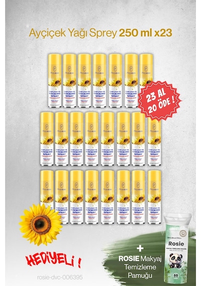23 Al 20 Öde Ayçiçek Yağı Premium 250 Ml Hediyeli