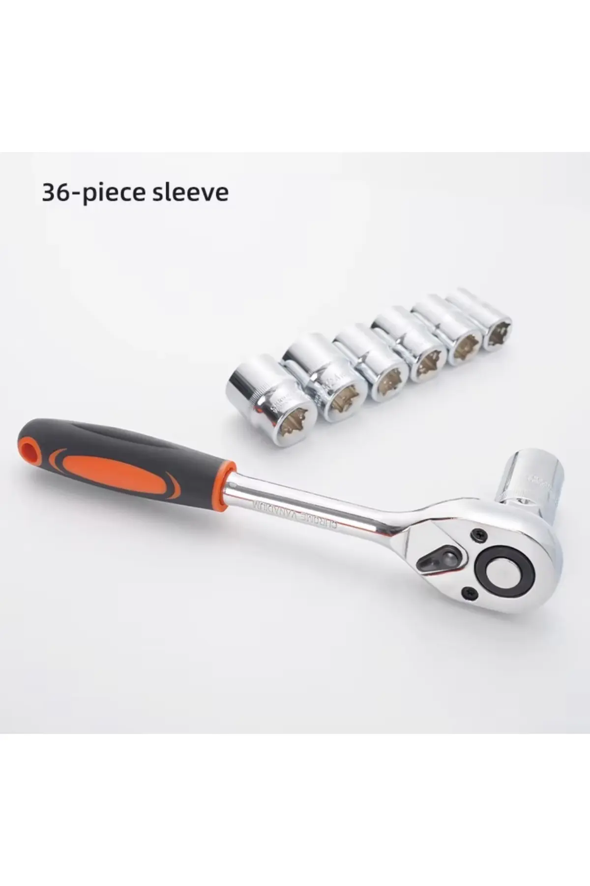 36 Parça Lokma Ve Anahtar Takımı Krom Vanadyum Çelik Cırcır Kollu Tamir Seti 8-32 Mm
