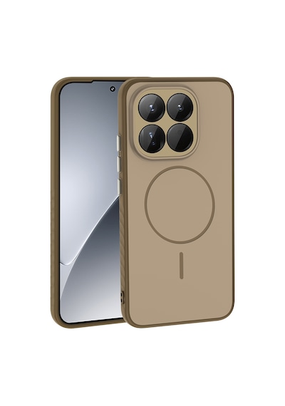 Xiaomi 15t Kılıf Kamera Lens Korumalı Magsafe Destekli Silikon Erd Altın