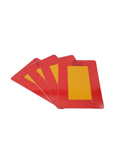 Mega Oto Market Opersan Reflektör Çekici Römork Tır Kamyon Tabel 1 Mm Aluminyum Sac 22x36 Cm Kısa Dikdörtgen 1 Adet