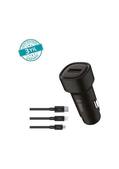 Ttec Smartcharger 2.4a Araç Şarj Aleti + Trio Kablo