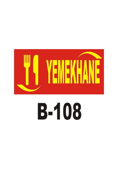 Iş Güvenliği Pvc Dekota Uyarı - Ikaz Levhası Yemekhane Yazılı (262143599)