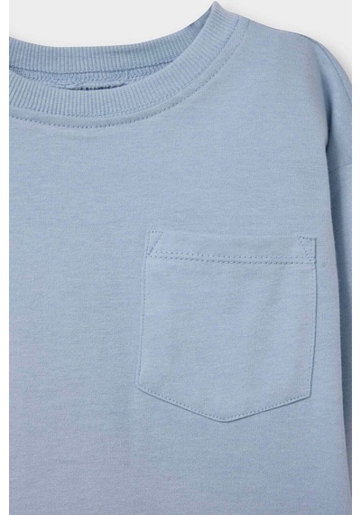 Defacto Erkek Bebek Regular Fit Bisiklet Yaka Uzun Kollu Tişört B7004a526spbe523 Mavi-be523 Defacto Erkek Bebek Regular Fit Bisiklet Yaka Uzun Kollu Tişört B7004a526spbe523 Mavi-be523