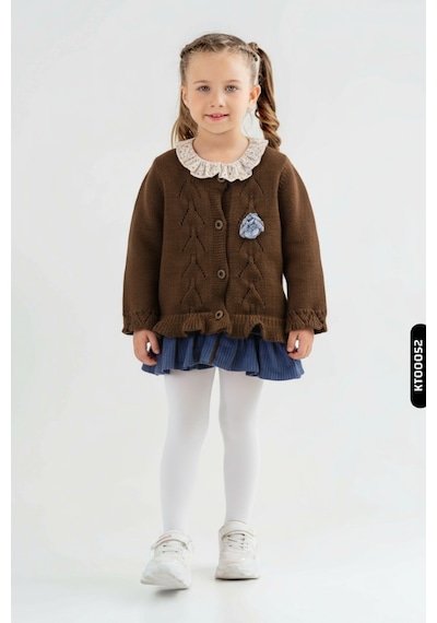 Xo Kids Kız Çocuk Elbise 3-12 Ay 8312 Kahverengi