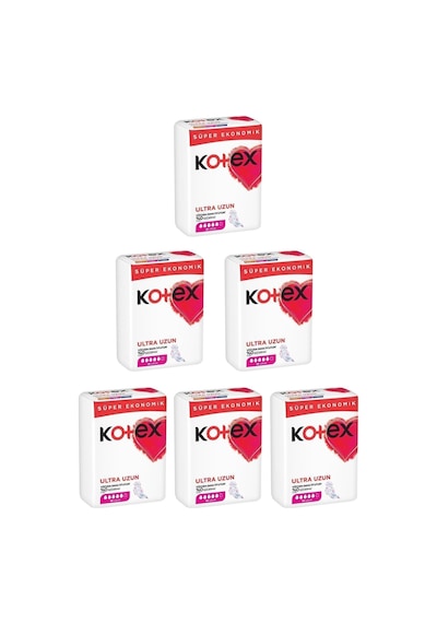 Kotex Ultra Quadro Süper Uzun 18 Li 6 Paket 108 Adet