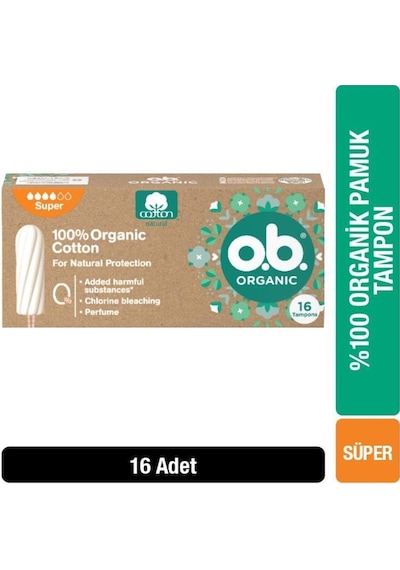 O.b Organic Super Tampon 16'lı Paket